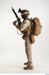 Casey Schneider Paratrooper in Desert Marpat Pose 2 standing whole…